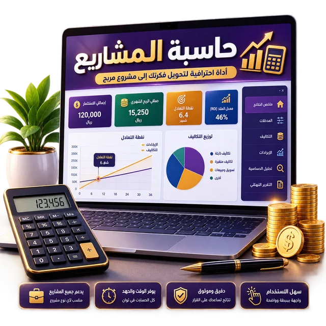 أداة حسابة المشاريع